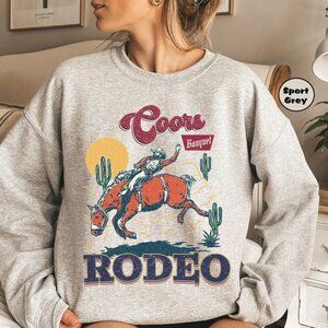 Coors Rodeo Sweatshirt – Retro Wild West Cowboy